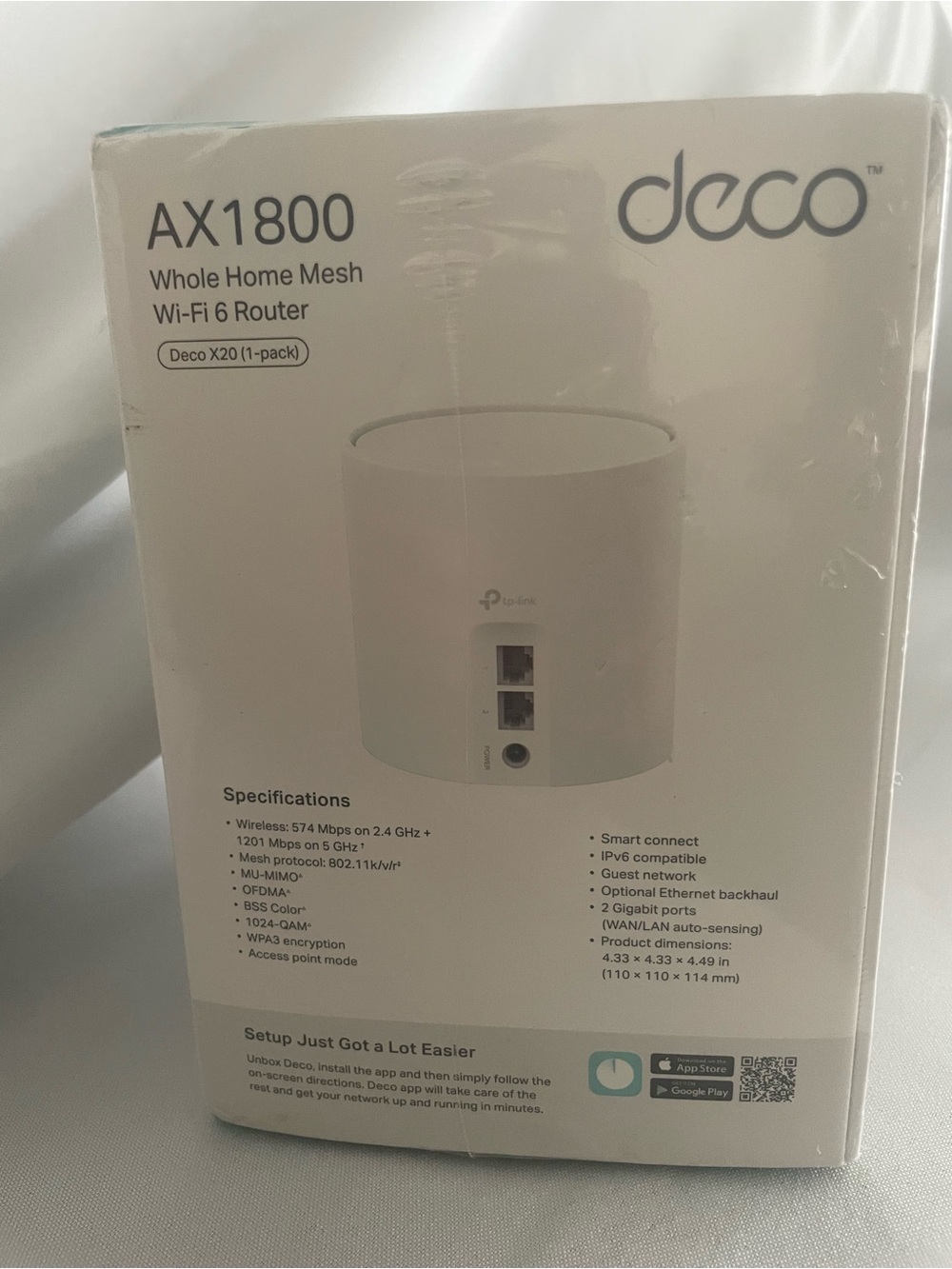 TP-Link Deco AX1800 Mesh Router - White - Picture 5 of 6